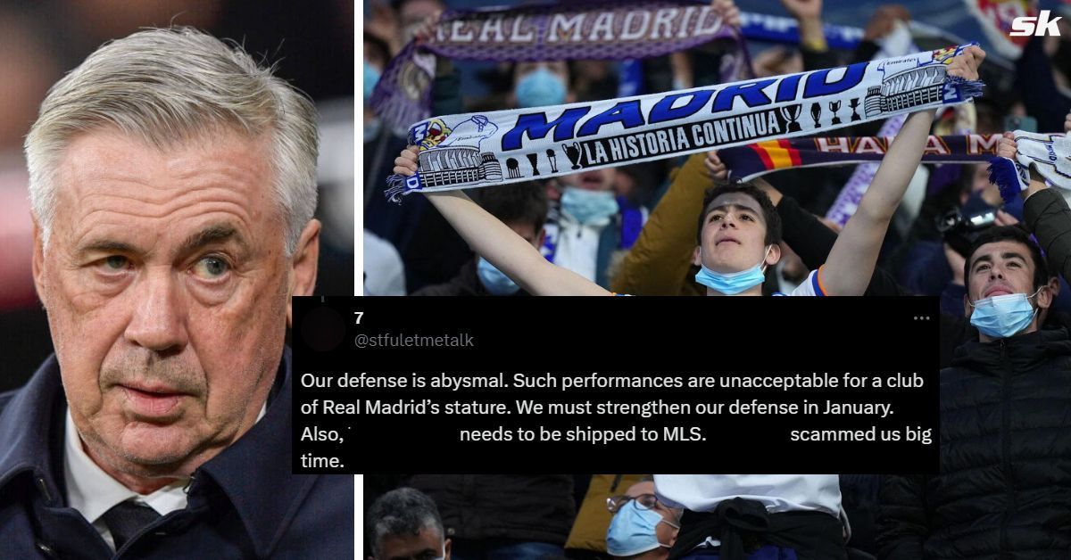 Fans slam Real Madrid star after their 3-1 loss to Milan: Source - Both images from Getty, X/@stfuletmetalk