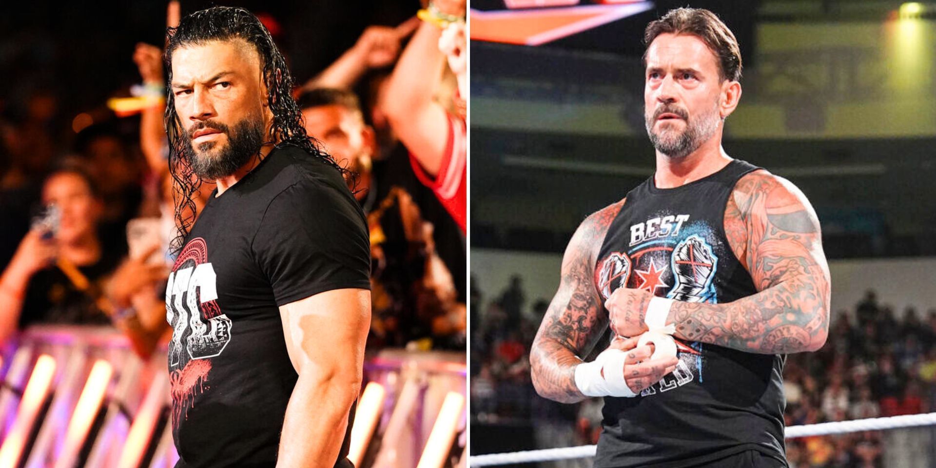 Roman Reigns and CM Punk are major WWE stars (Images via WWE.com)