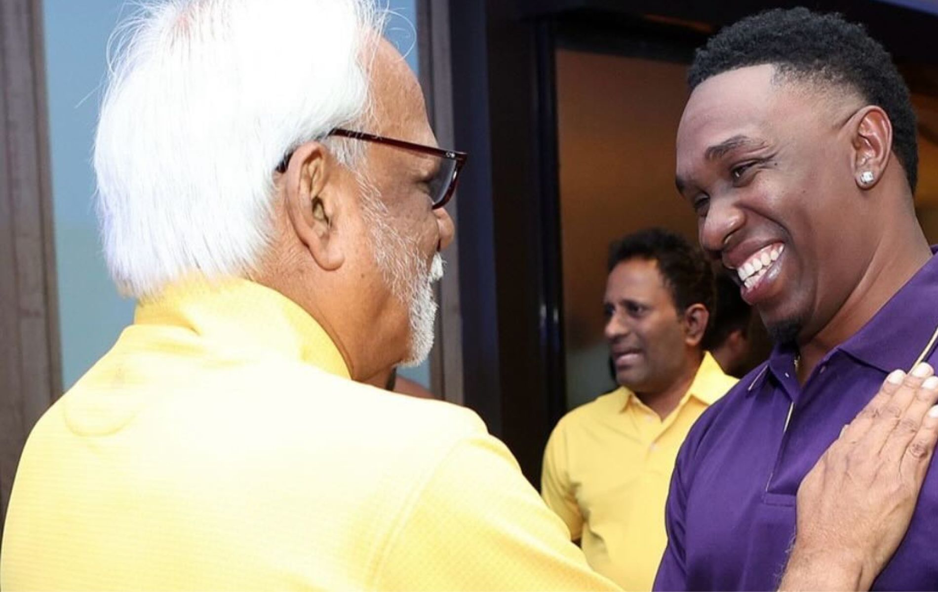 "A special moment" Dwayne Bravo reunites with CSK CEO ahead of IPL