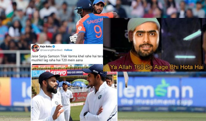 “Laut aao Rohit and Kohli majak nhi rha ab”- Top 10 funny memes as India smash 283/1 in 1st innings of 4th T20I vs South Africa 2024