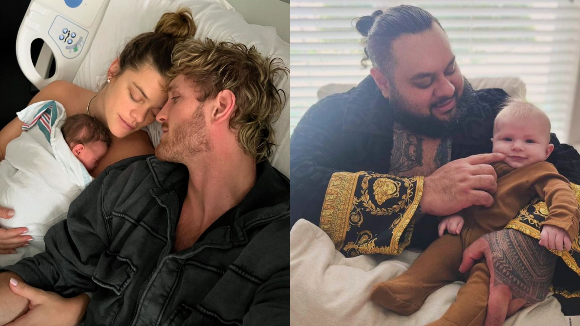 Bronson Reed and Logan Paul became parents in 2024 (Images credit: Reed and Paul