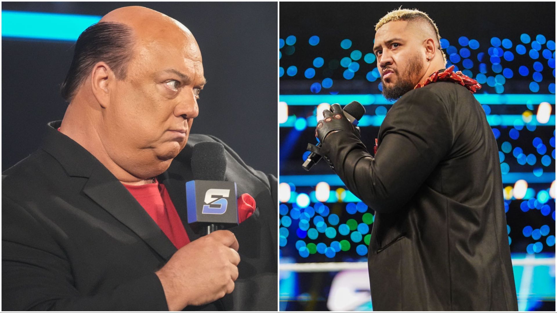 Paul Heyman and Solo Sikoa on WWE SmackDown