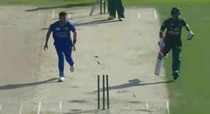 [Watch] Nangeyalia Kharote runs out Zakir Hasan with a direct hit in Afghanistan vs Bangladesh 3rd ODI