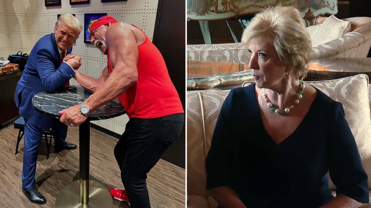 Trump, Hogan, and Linda McMahon (via Hogan