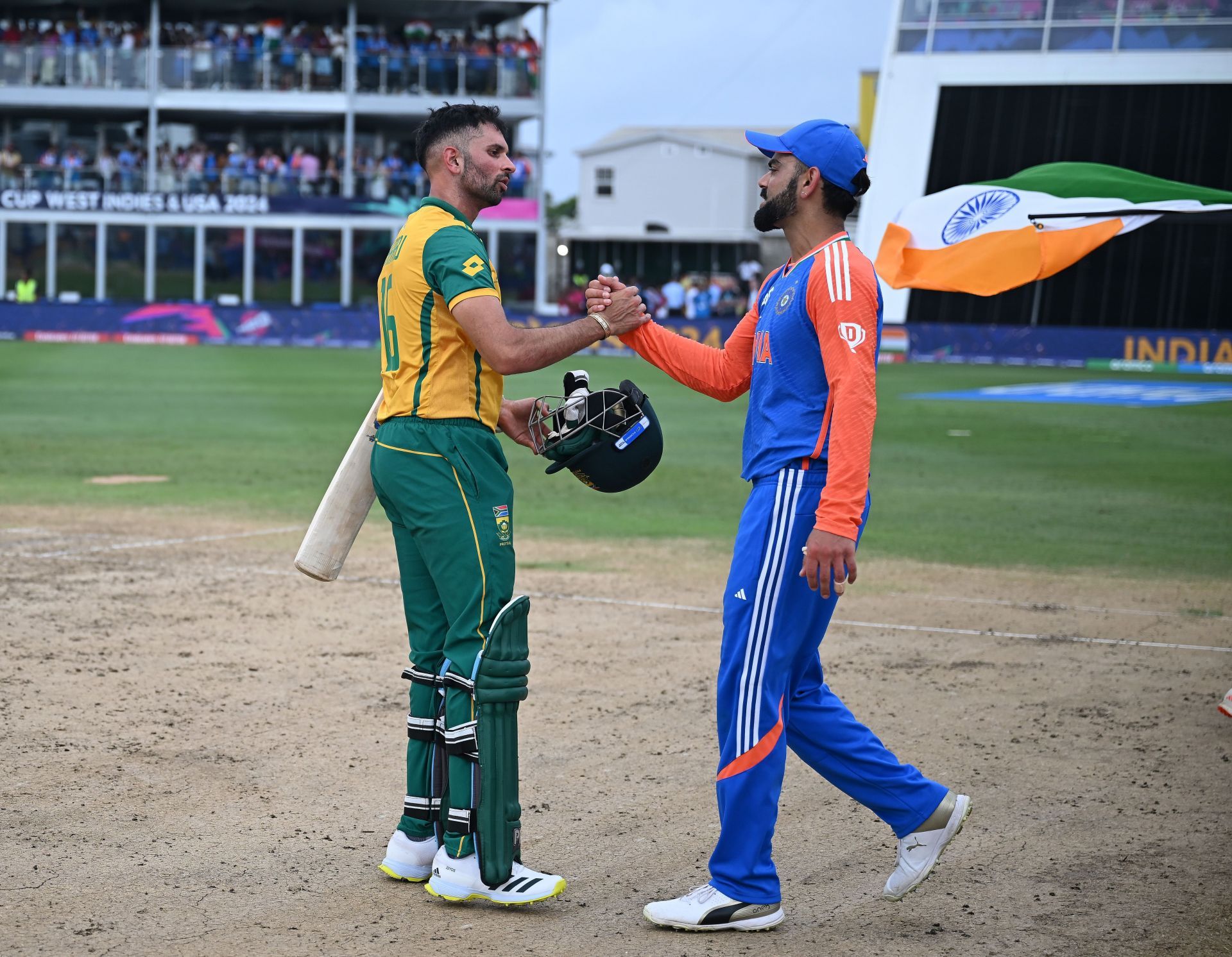 South Africa v India: Final - ICC Men's T20 Cricket World Cup West Indies & USA 2024 - Source: Getty