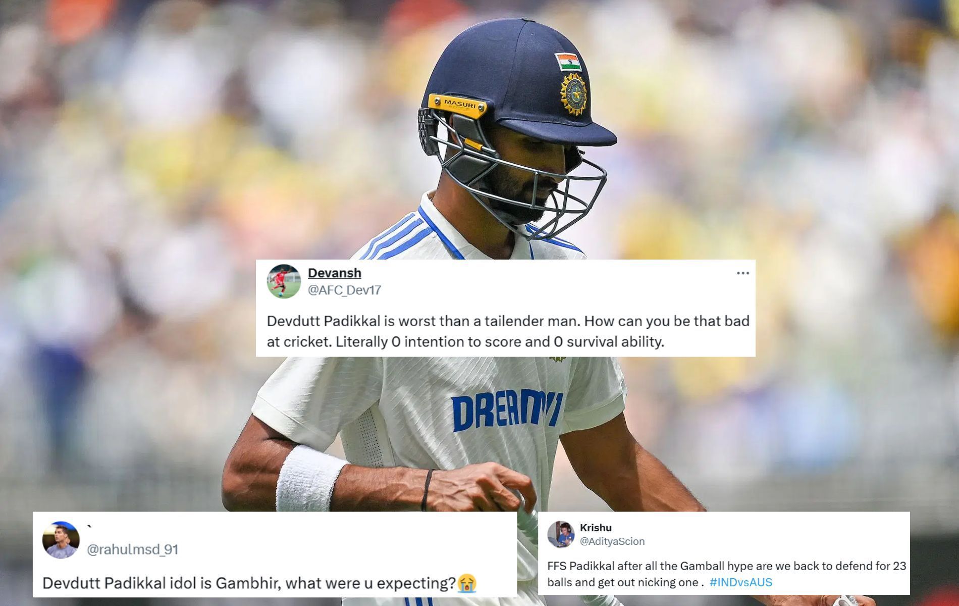 "Idol is Gambhir, what were you expecting?" Fans slam Devdutt Padikkal