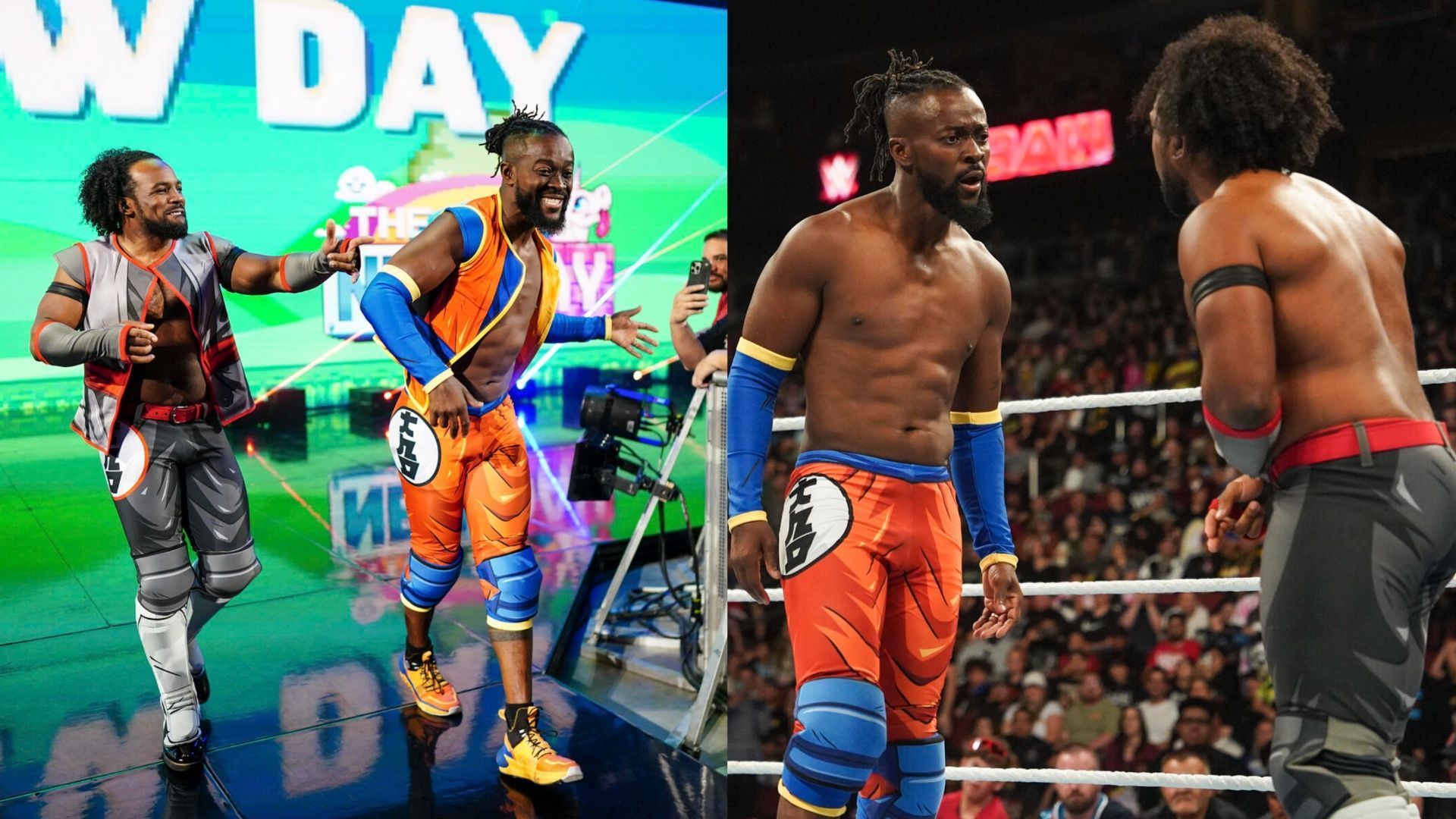 Kofi Kingston and Xavier Woods as seen on the November 25 episode of WWE RAW (Images via WWE.com)