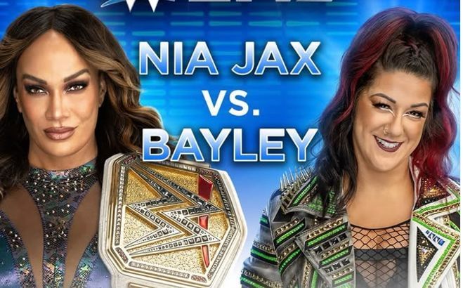 Nia Jax vs Bayley (Image - @wweuk)