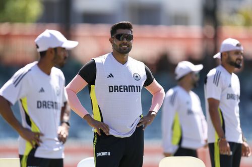 Team India during a practice session. (Image Credits: BCCI/X)