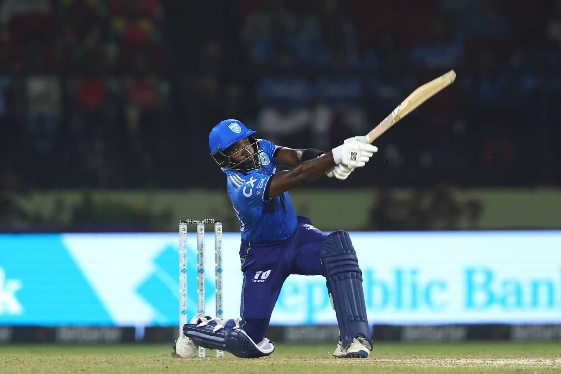 Eyes on glory - Aaron Jones went berserk in the final of CPL 2024 (Picture Credits: Getty)