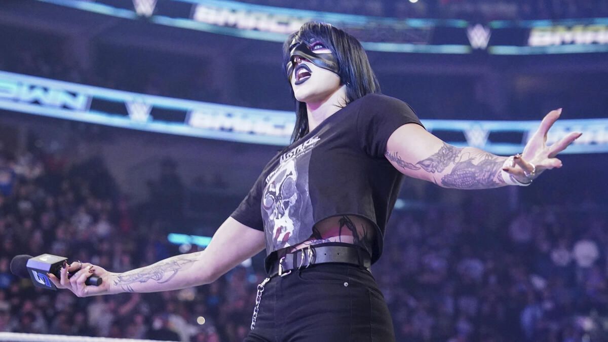 Rhea Ripley was on SmackDown this week [Image credits: WWE.com]