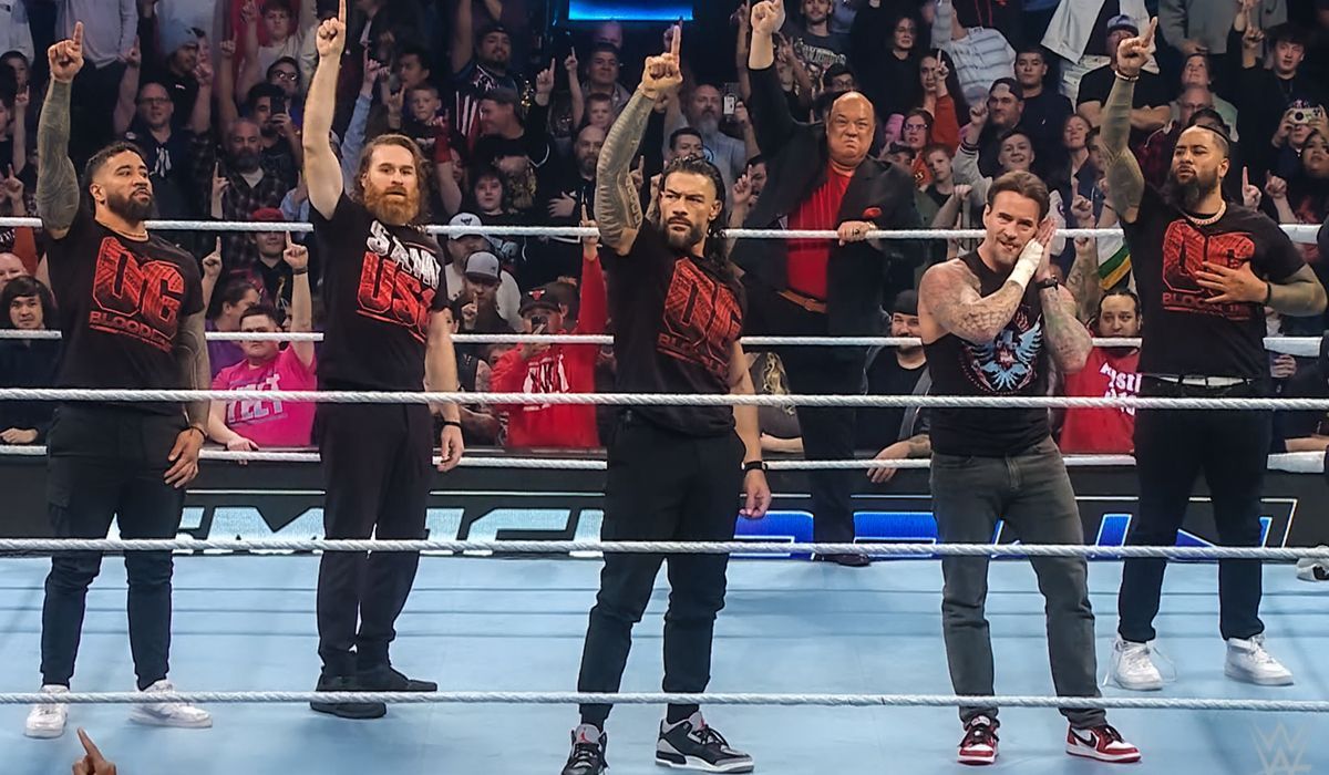 Now OG Bloodline has CM Punk as its fifth member. [Image credits: WWE.com]