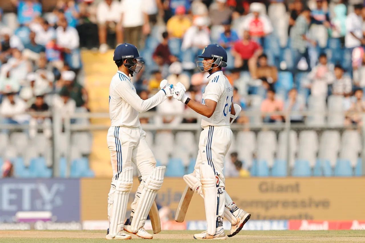 Yashasvi Jaiswal (right) and Shubman Gill added 53 runs for the second wicket. [P/C: BCCI]