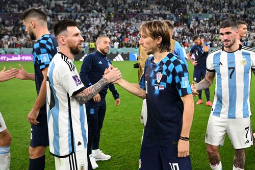 L to R: Messi and Modric - Source: Getty