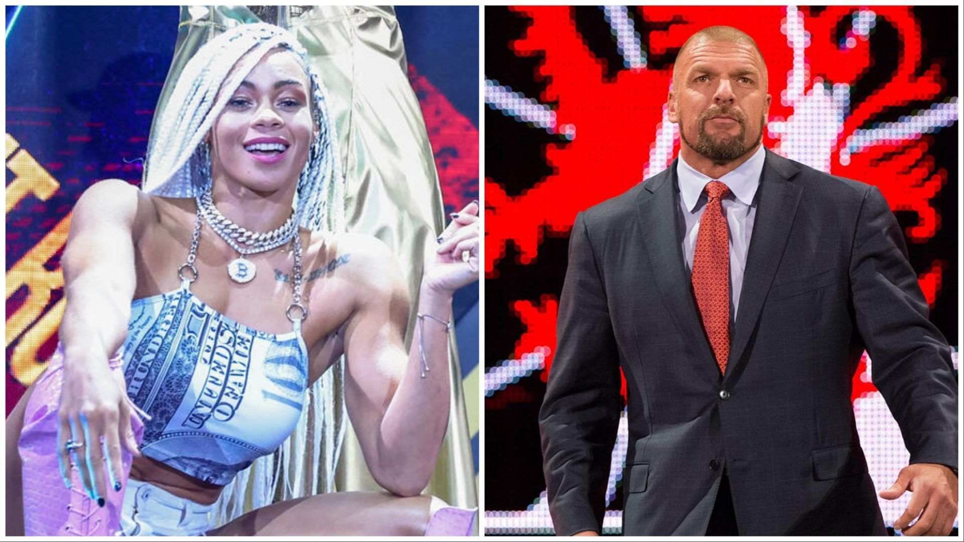 B-Fab and Triple H. (Photos: WWE.com)