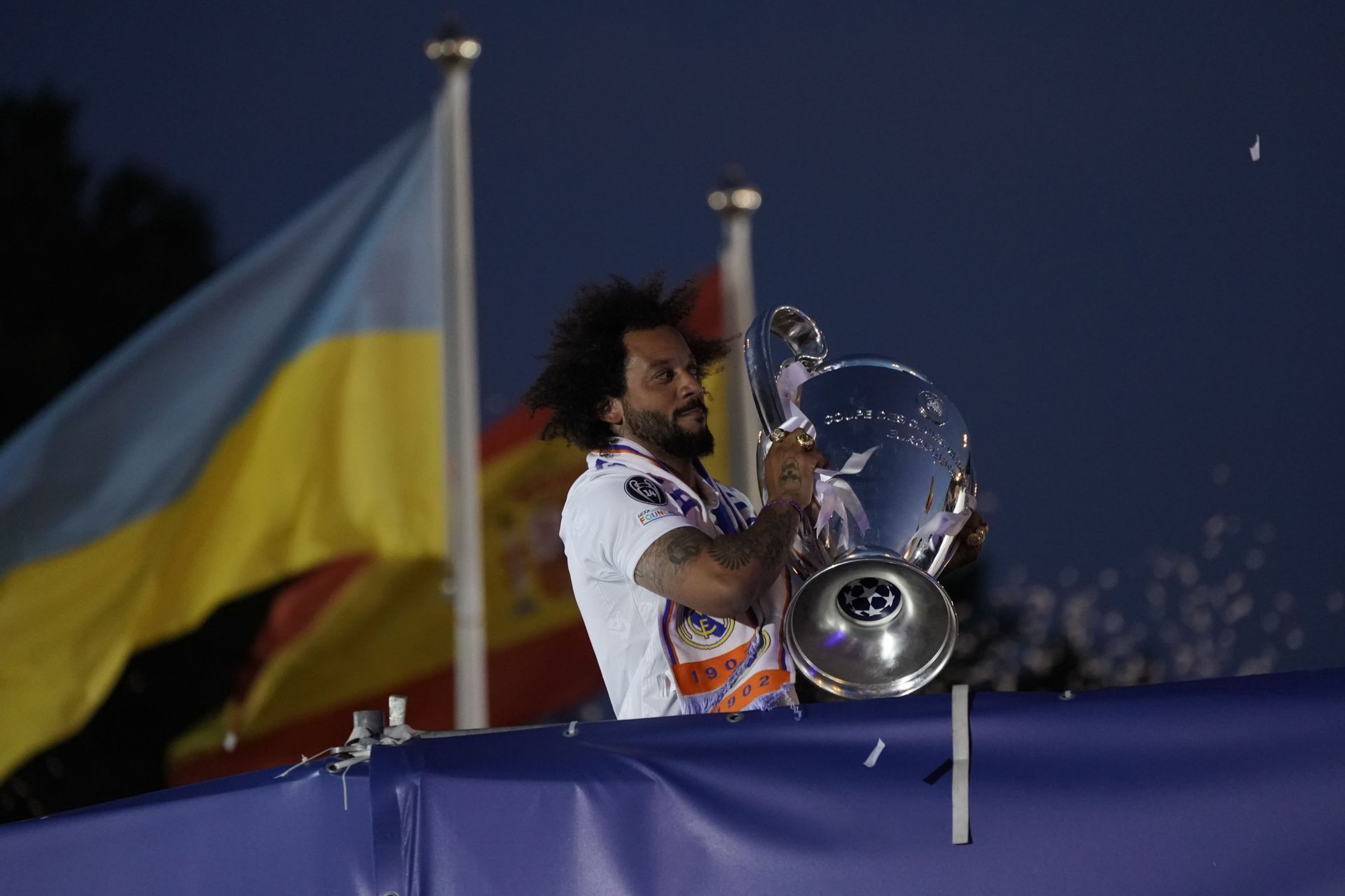 Marcelo arrived at the Santiago Bernabeu in January 2007