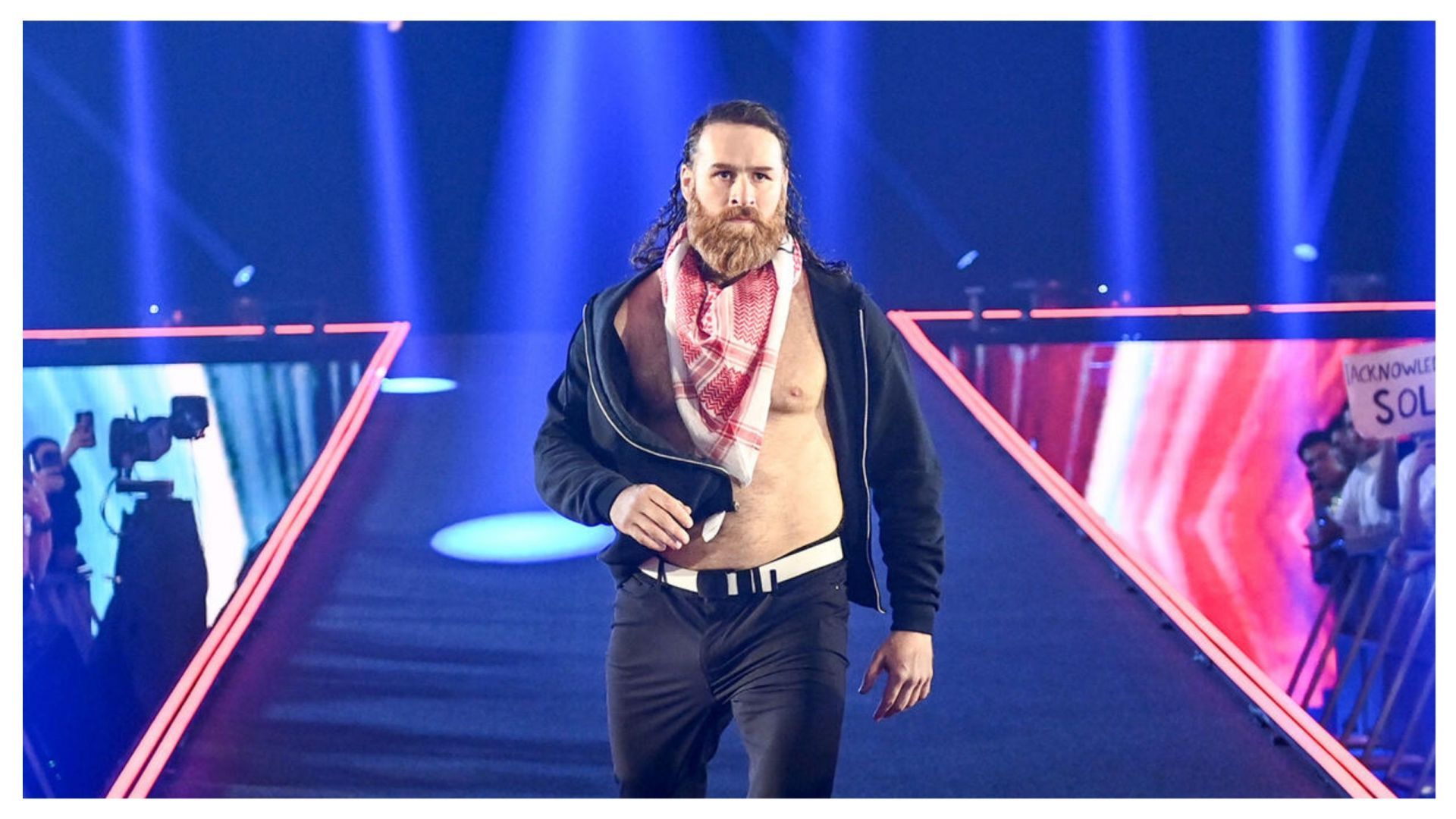 Sami Zayn at Crown Jewel (Photo credit: WWE.com)