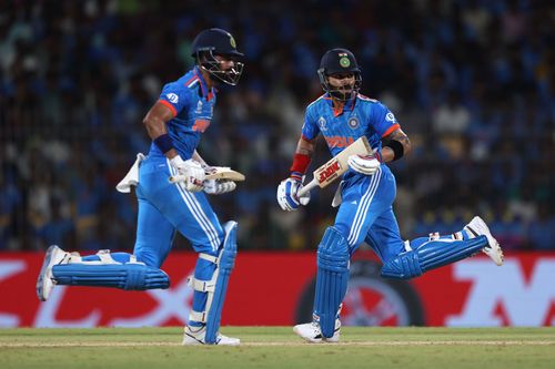 KL Rahul (L) and Virat Kohli (R) share a cordial bond between them (File image via Getty)