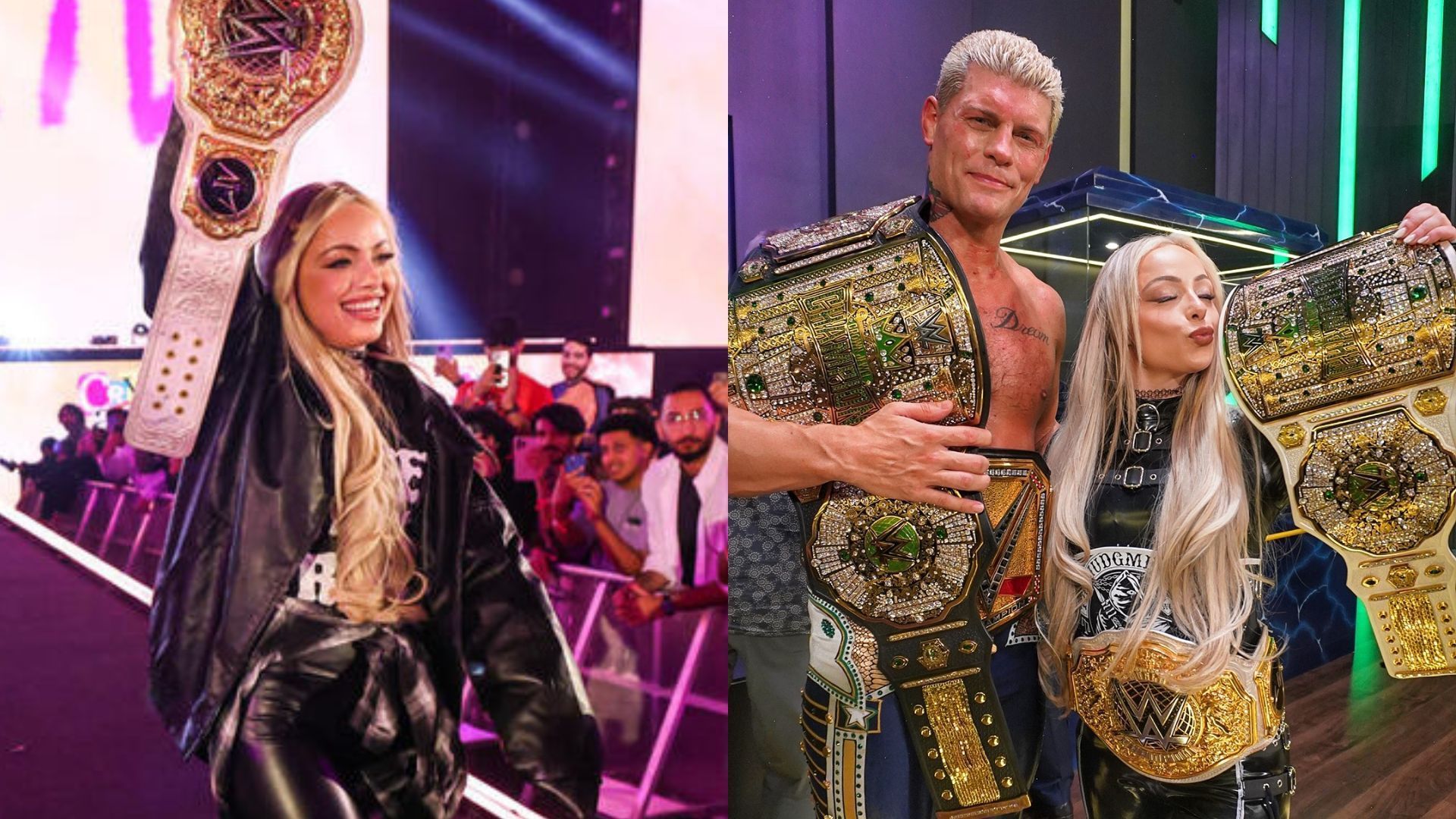 Liv Morgan and Cody Rhodes were victorious at Crown Jewel (Image Credits: WWE.com and WWE on X)