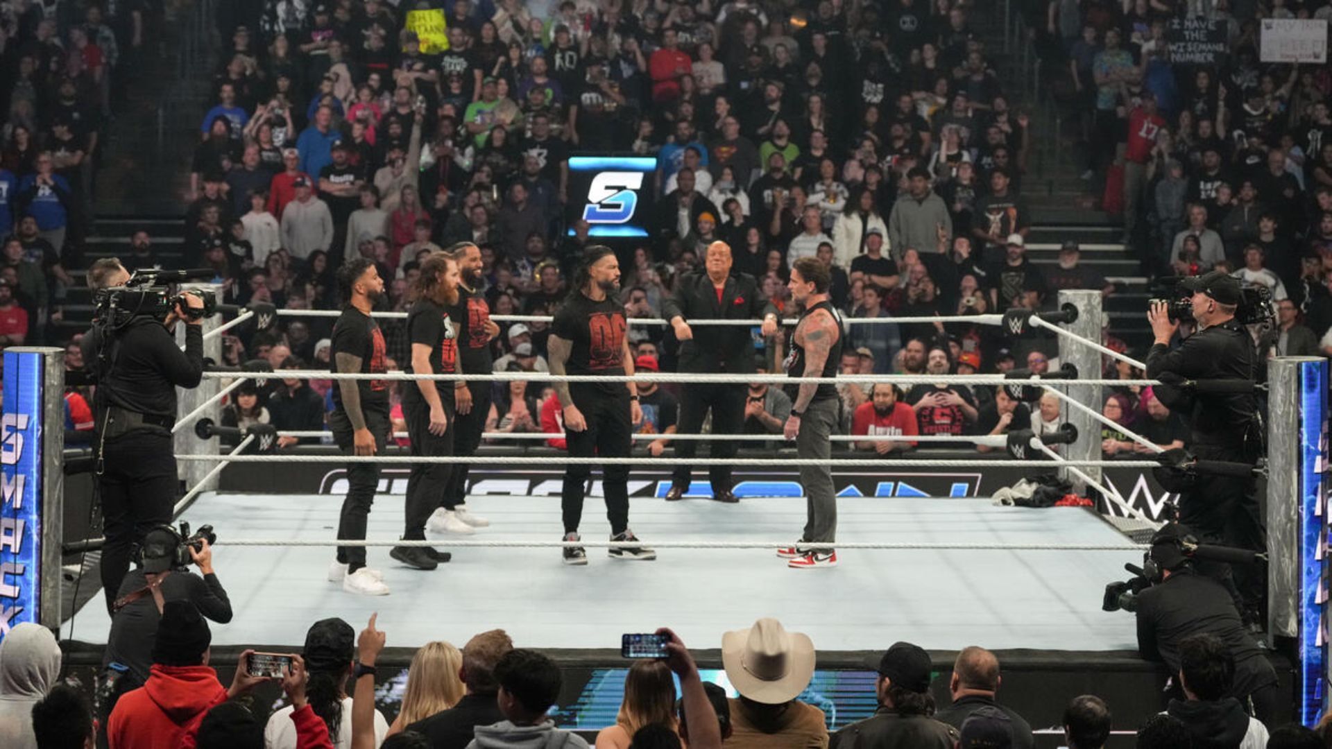 Roman Reigns and CM Punk on last week