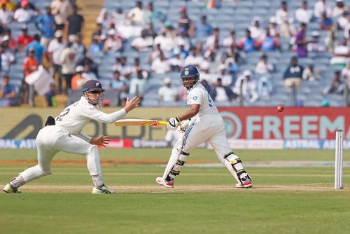 Sarfaraz Khan predominantly scores his runs square of the wicket. [P/C: BCCI]