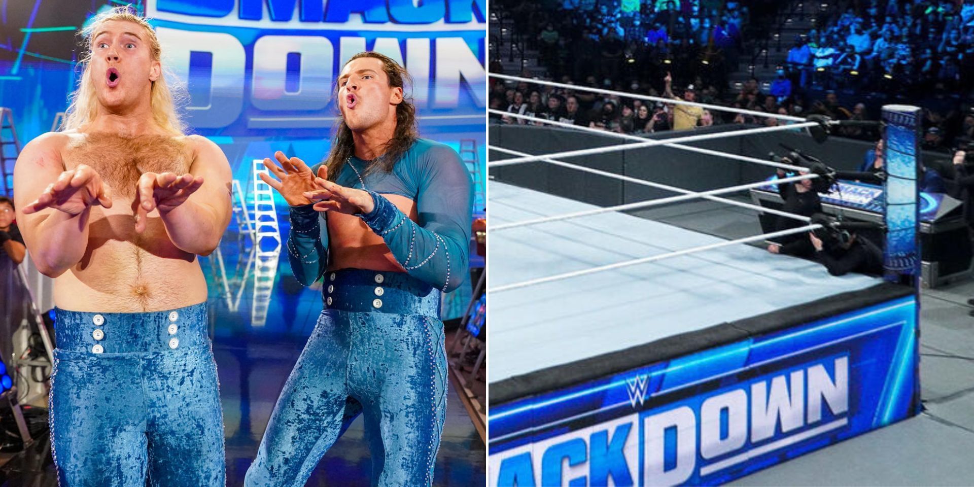 Pretty Deadly competed on SmackDown (Images via WWE.com)