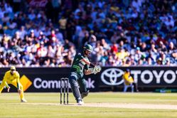 [Watch] Shaheen Afridi plays a helicopter shot off Aaron Hardie in AUS vs PAK 2024 3rd T20I