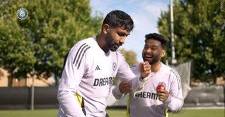 [Watch] "Your bowling action is like Hashim Amla" - 'Batter' Jasprit Bumrah and 'bowler' Rishabh Pant engage in a hilarious banter in the nets