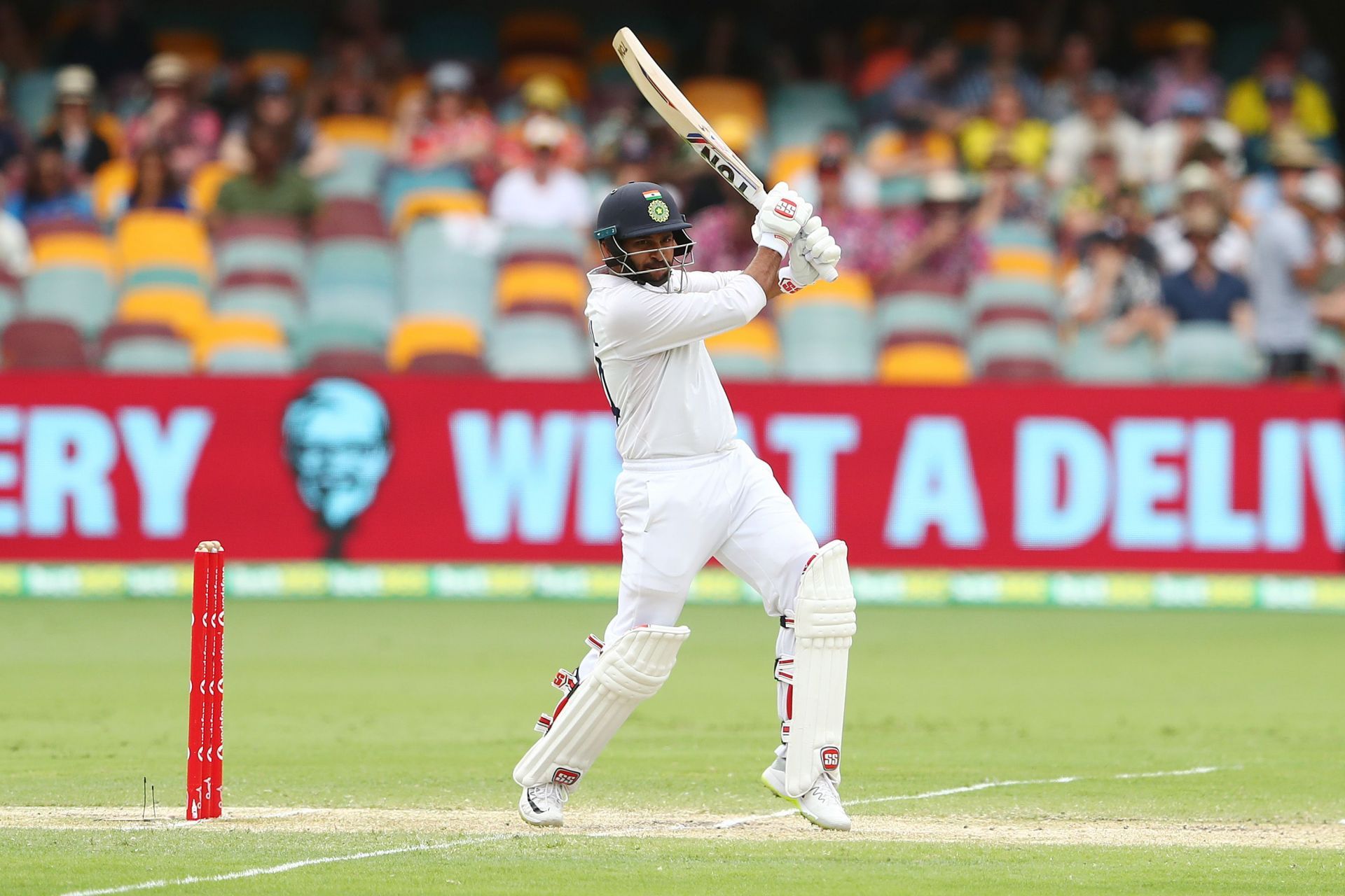 Shardul Thakur batting during the 2020-21 Gabba Test (Image Credits: Getty Images)