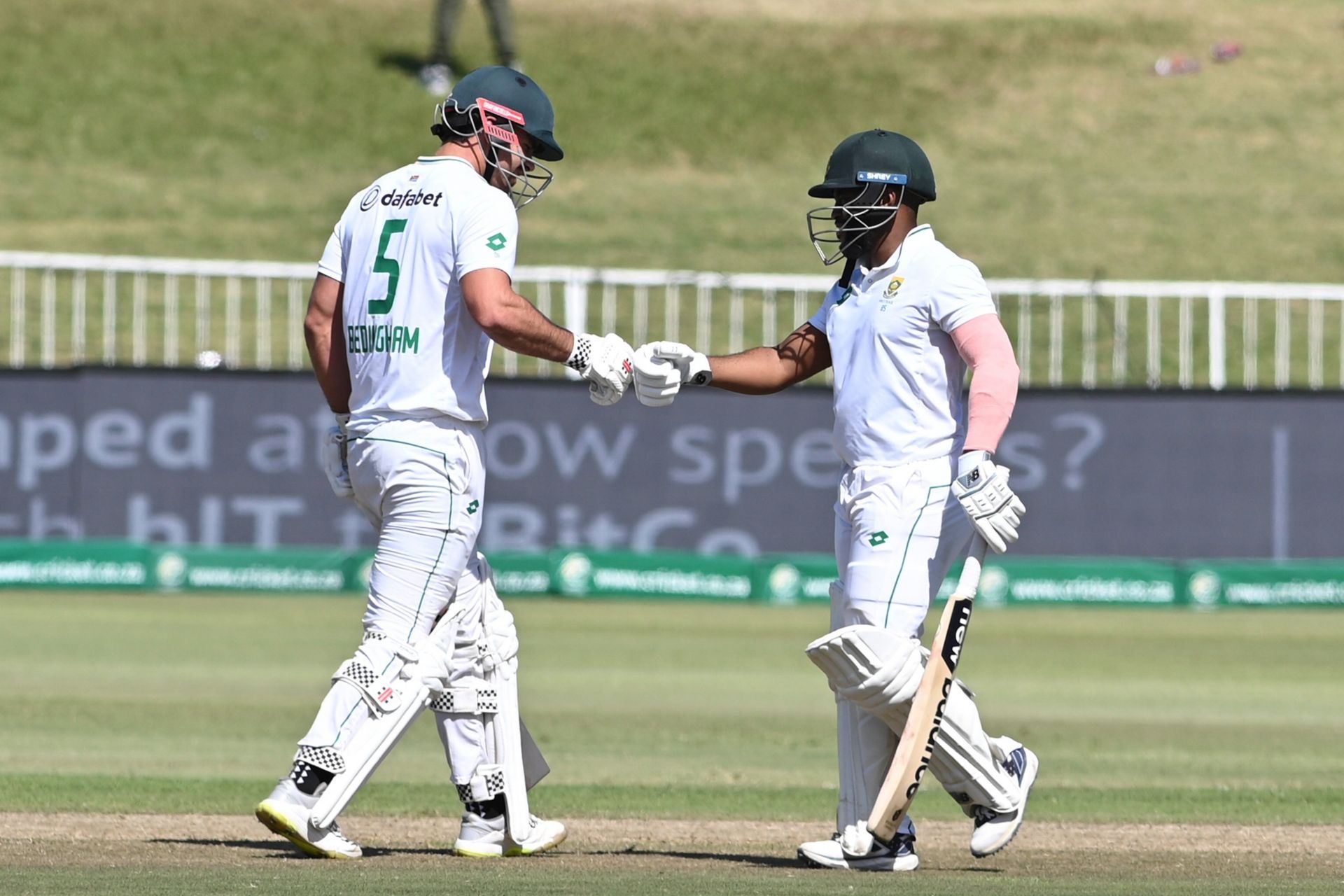 Temba Bavuma and David Bedingham. (Credits: Proteas Men Twitter)