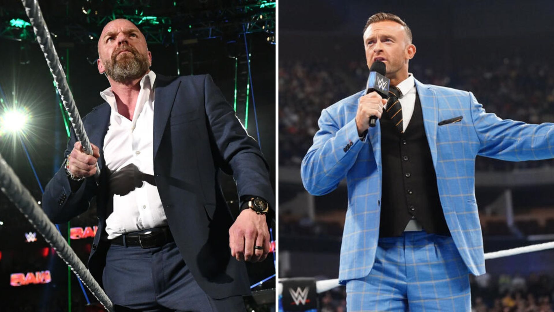 Triple H and Nick Aldis [Image credits: WWE.com]