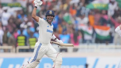 Jurel celebrates after India won the fourth Test against England earlier this year. Source- BCCI