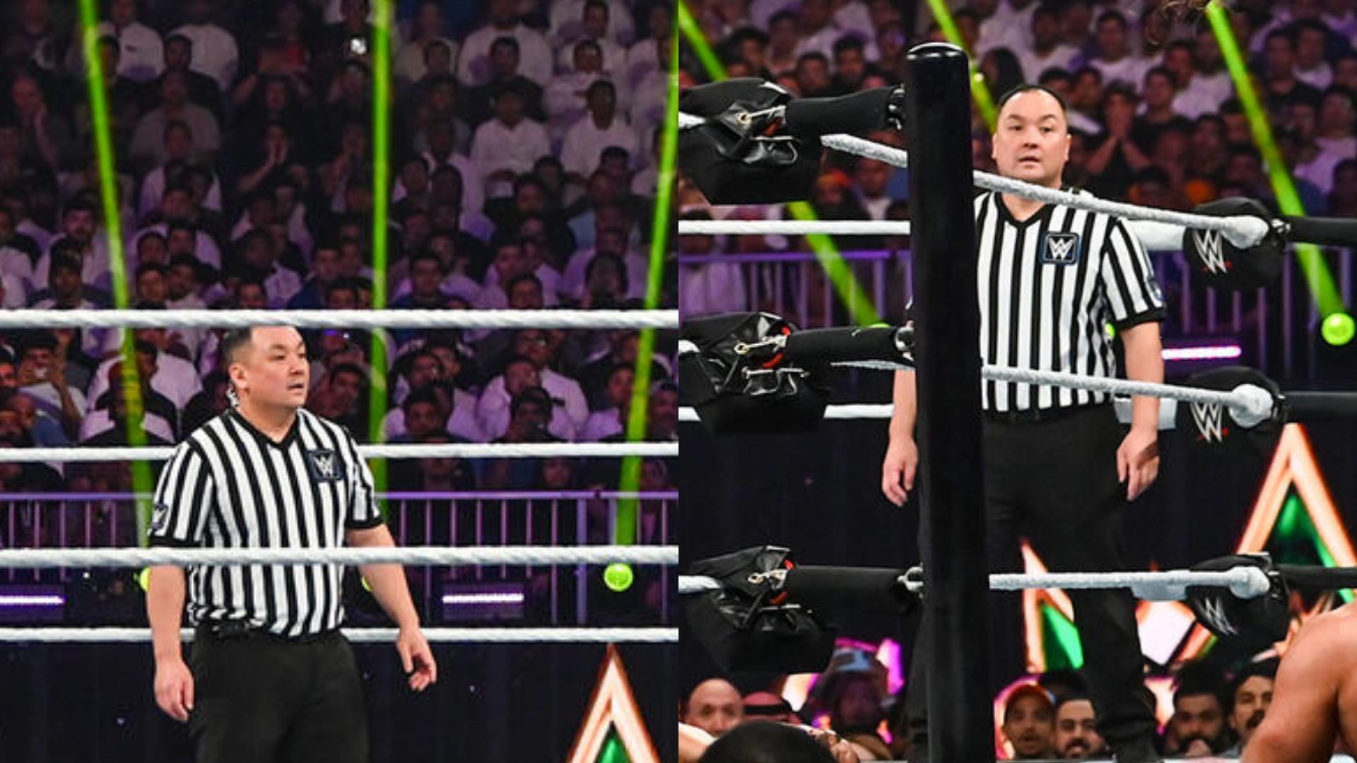 The referee declared the star the winner (Credit: WWE.com)