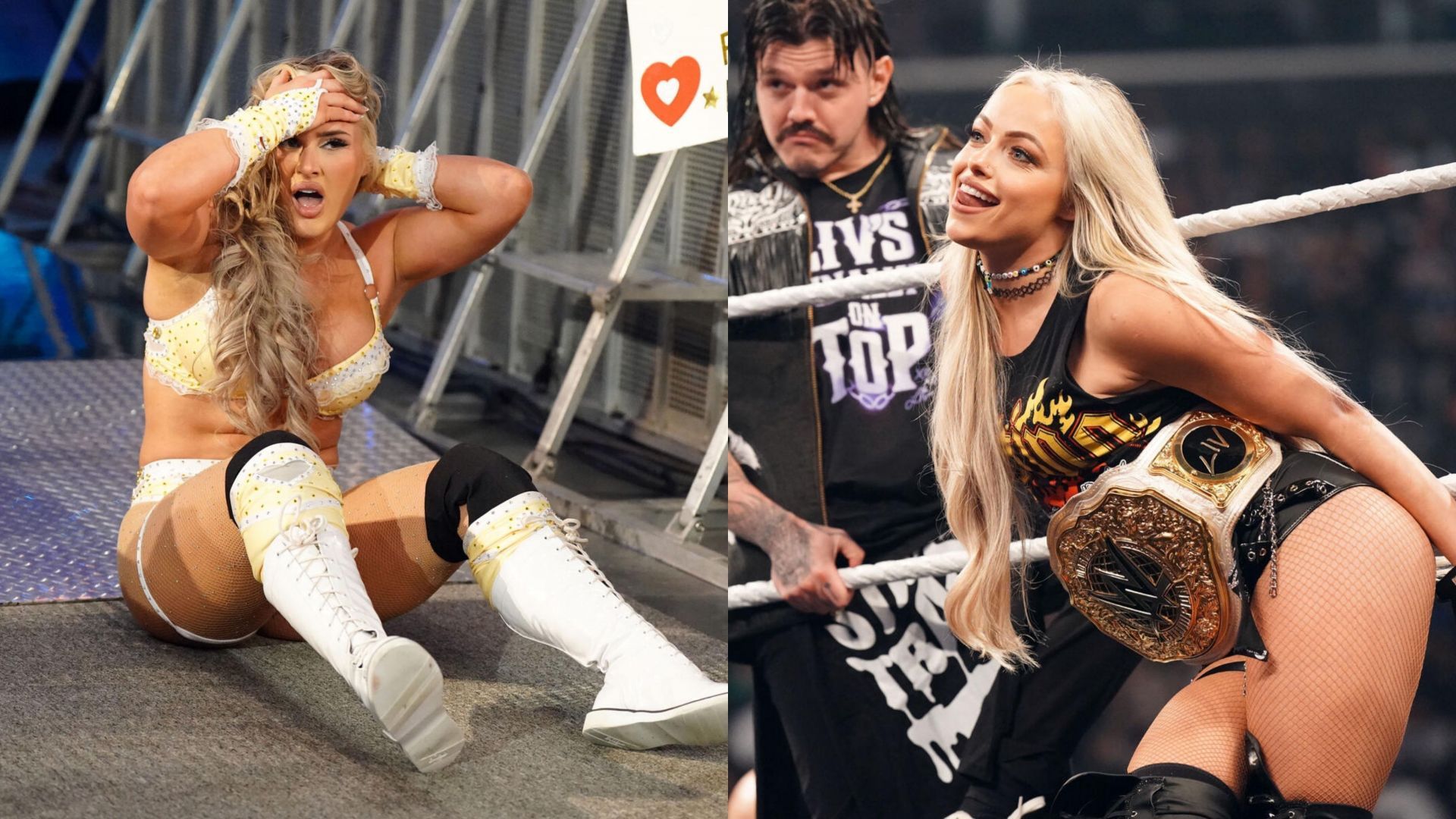 Will Tiffany Stratton cash in on Liv Morgan at WWE Crown Jewel 2024? (Images credit: WWE.com)