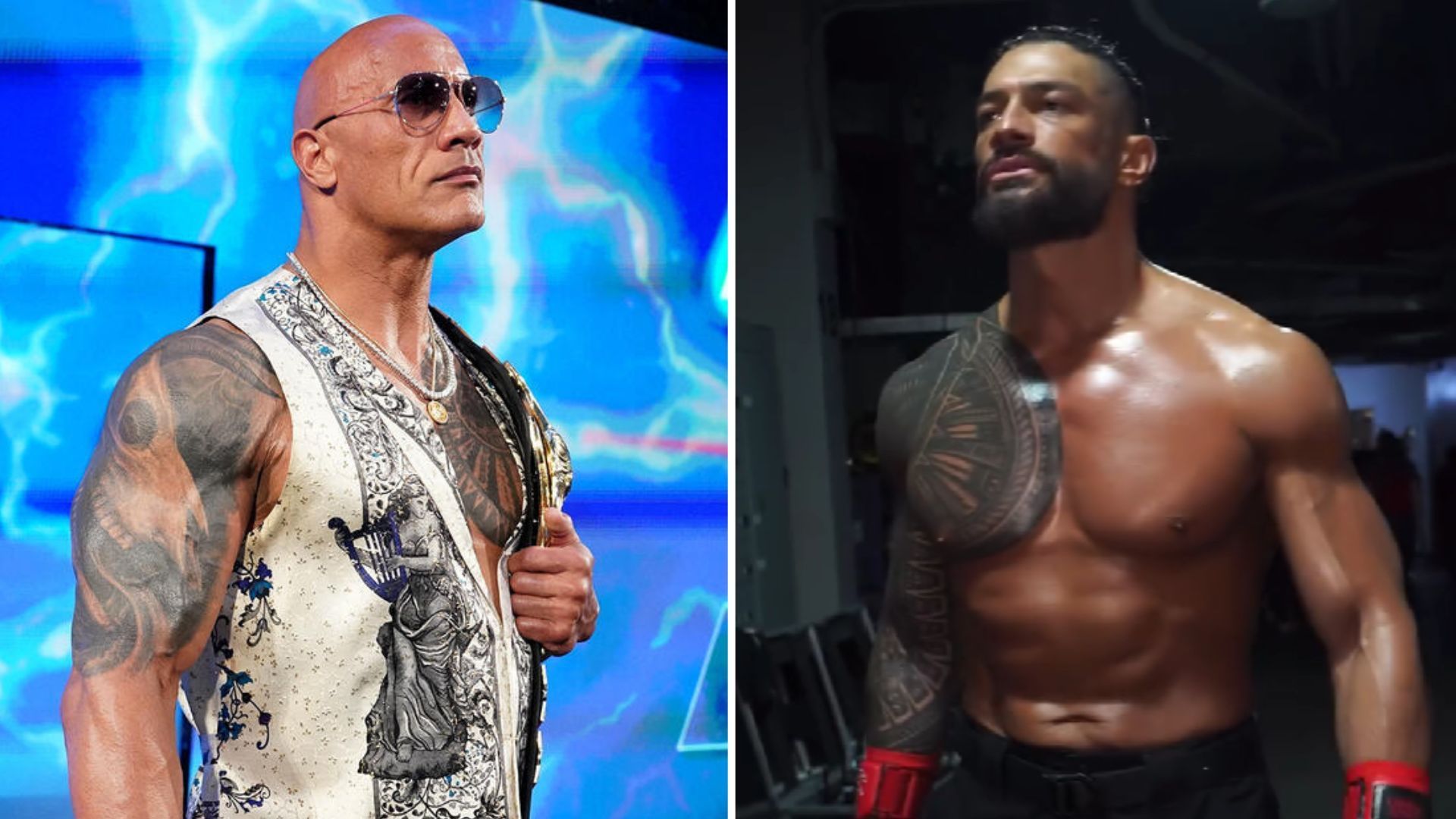 The Rock and Roman Reigns are real-life cousins [Image credits: wwe.com and Reigns