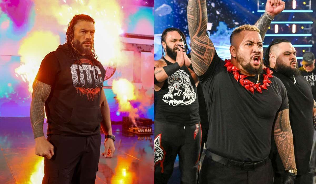 Roman Reigns (L) and Solo Sikoa (R). Photos: WWE.com