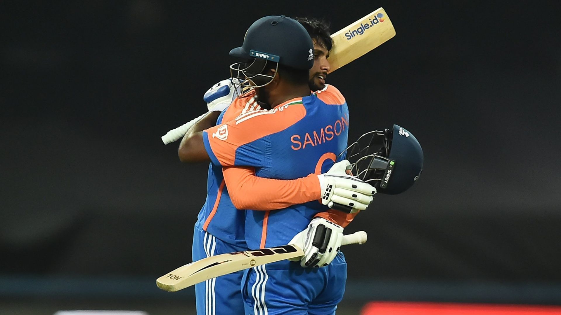 Sanju Samson and Tilak Varma slammed hundreds each against South Africa in the 4th T20I (Image Credits: BCCI/X)