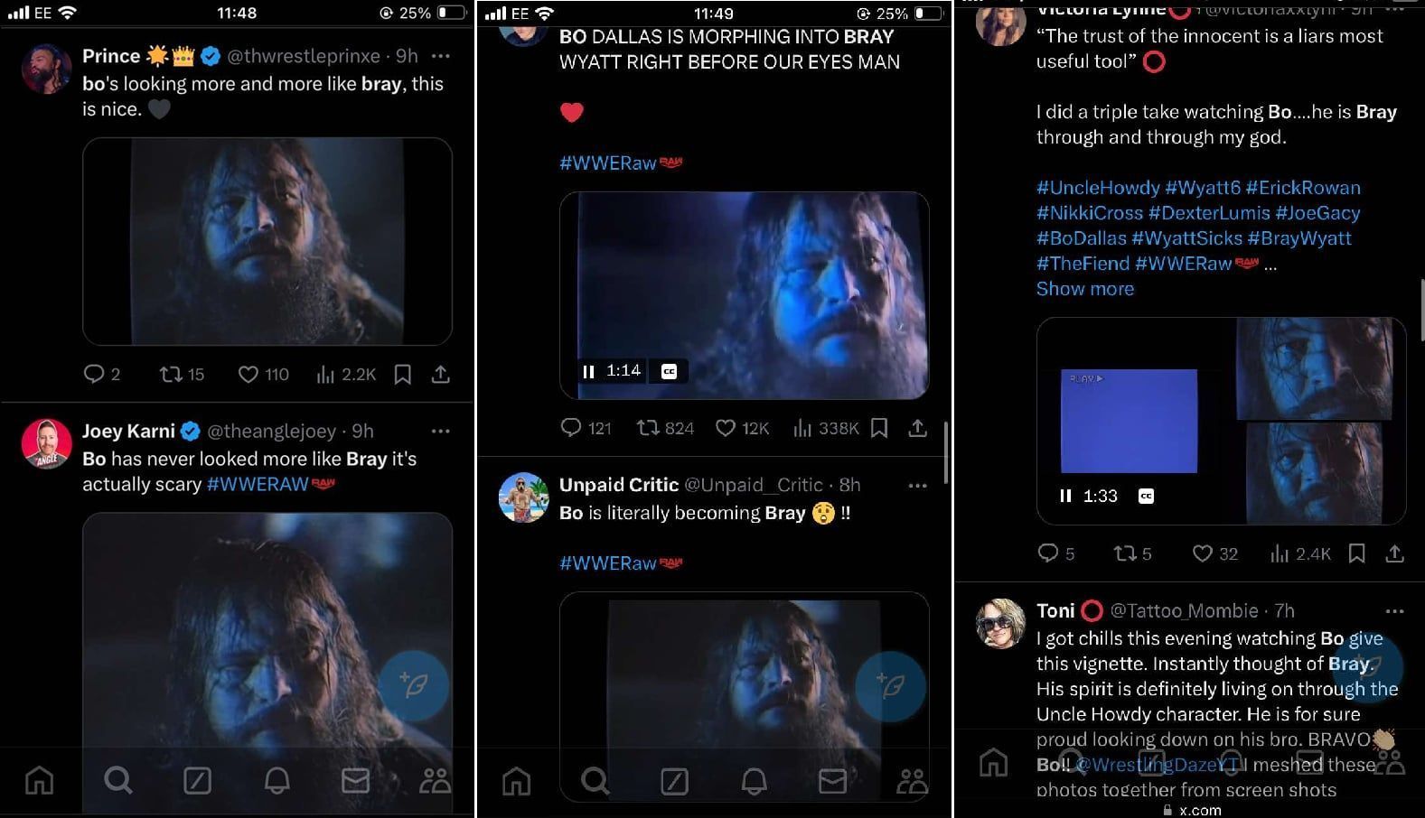 Fans on Twitter react to Bo Dallas&#039; new look (Screenshots from Twitter)