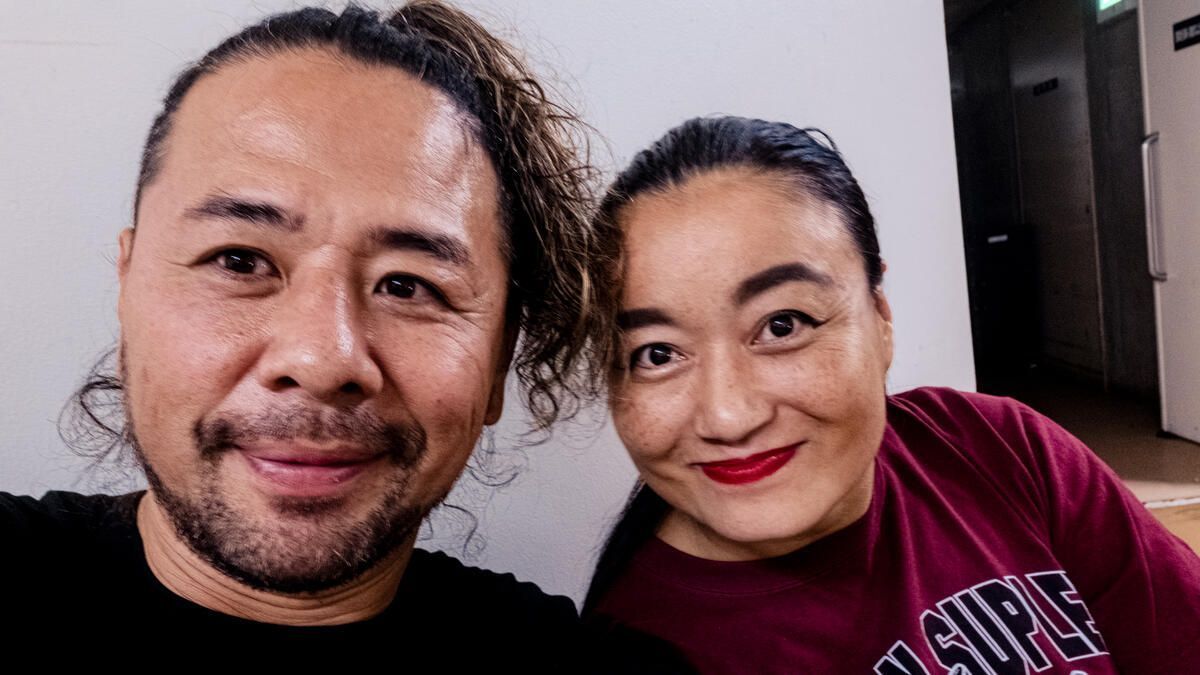 Shinsuke Nakamura &amp; Meiko Satomura (Pic Courtesy: WWE.com)