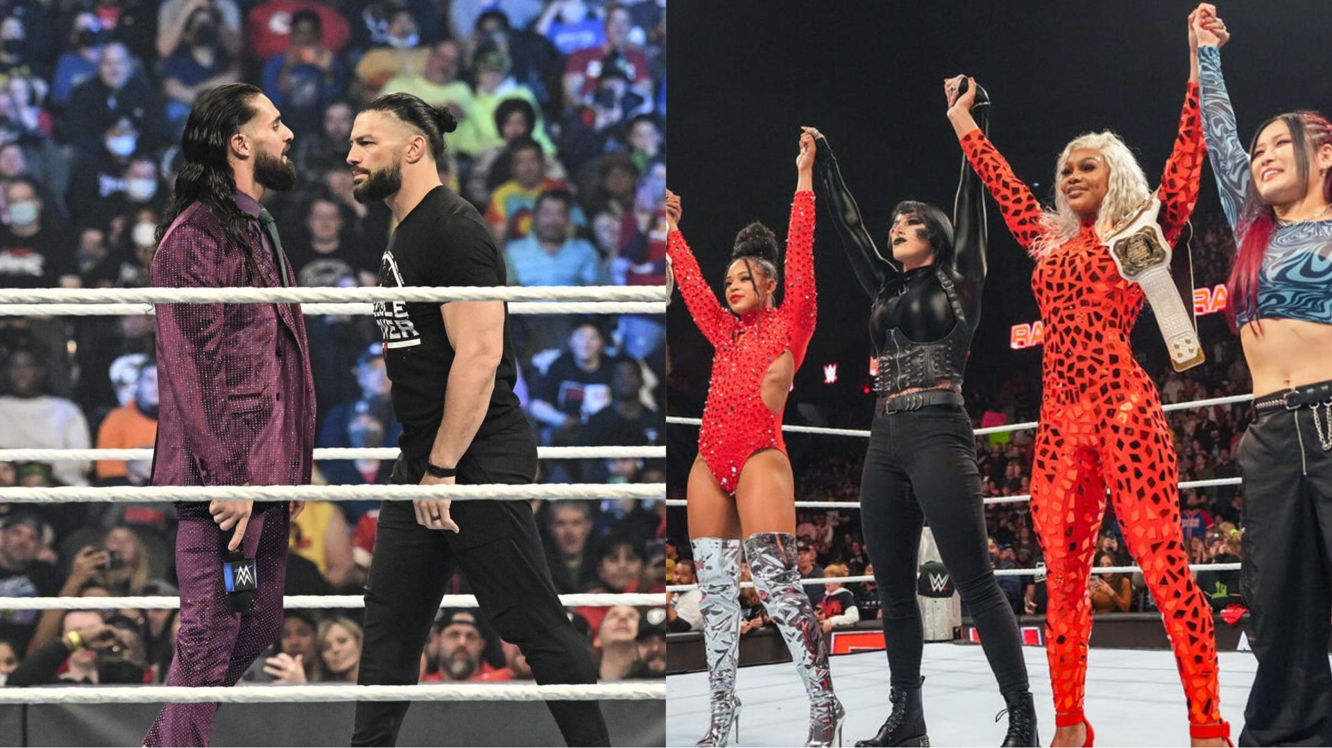 WWE Raw, Seth Rollins, Roman Reigns, Rhea Ripley, Bron Breakker, Bloodline, 