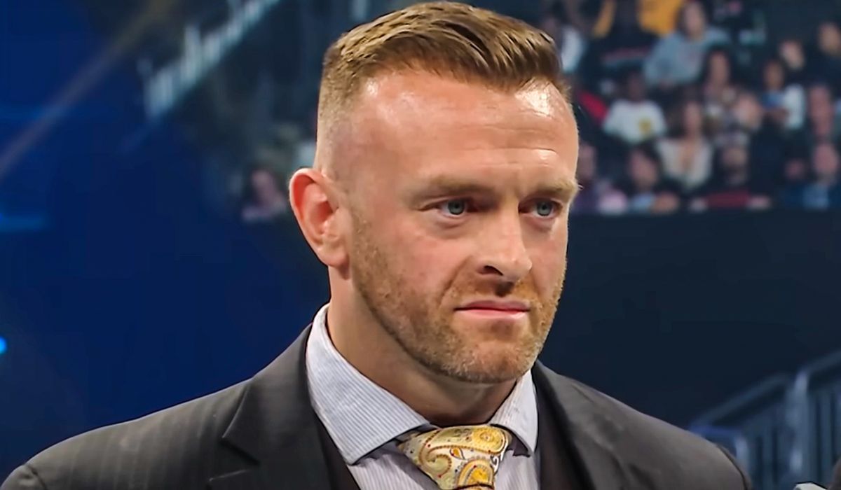 Nick Aldis is your current General Manager of SmackDown. [Image credits: WWE on YouTube]