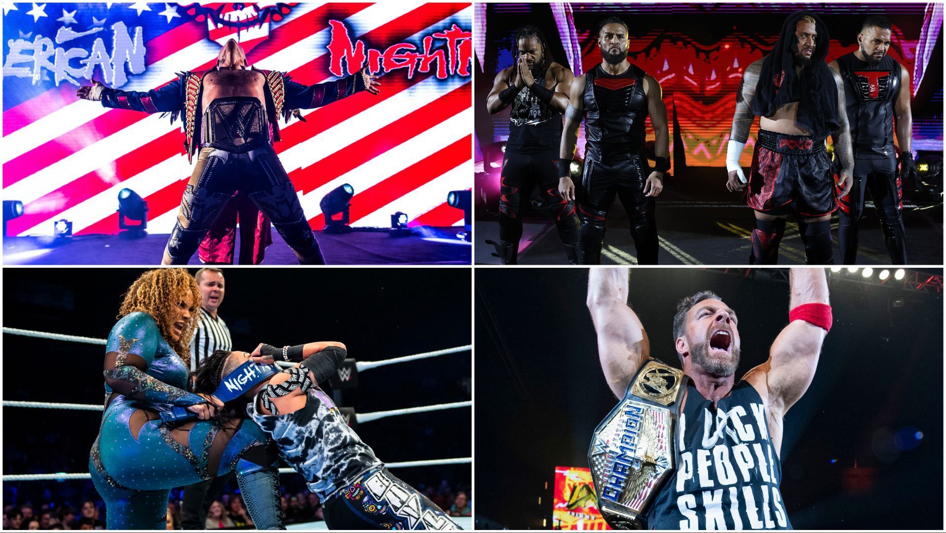 WWE Superstars in action at live events