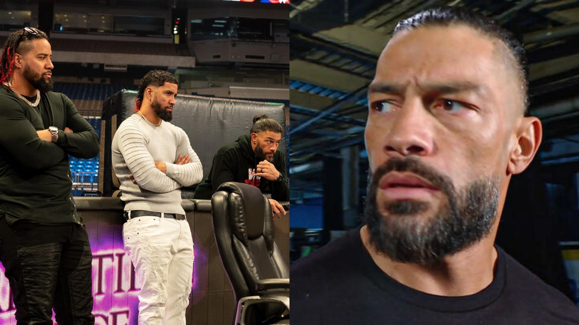 Roman Reigns and The Usos teamed up at WWE Crown Jewel (Image Credits: WWE.com)