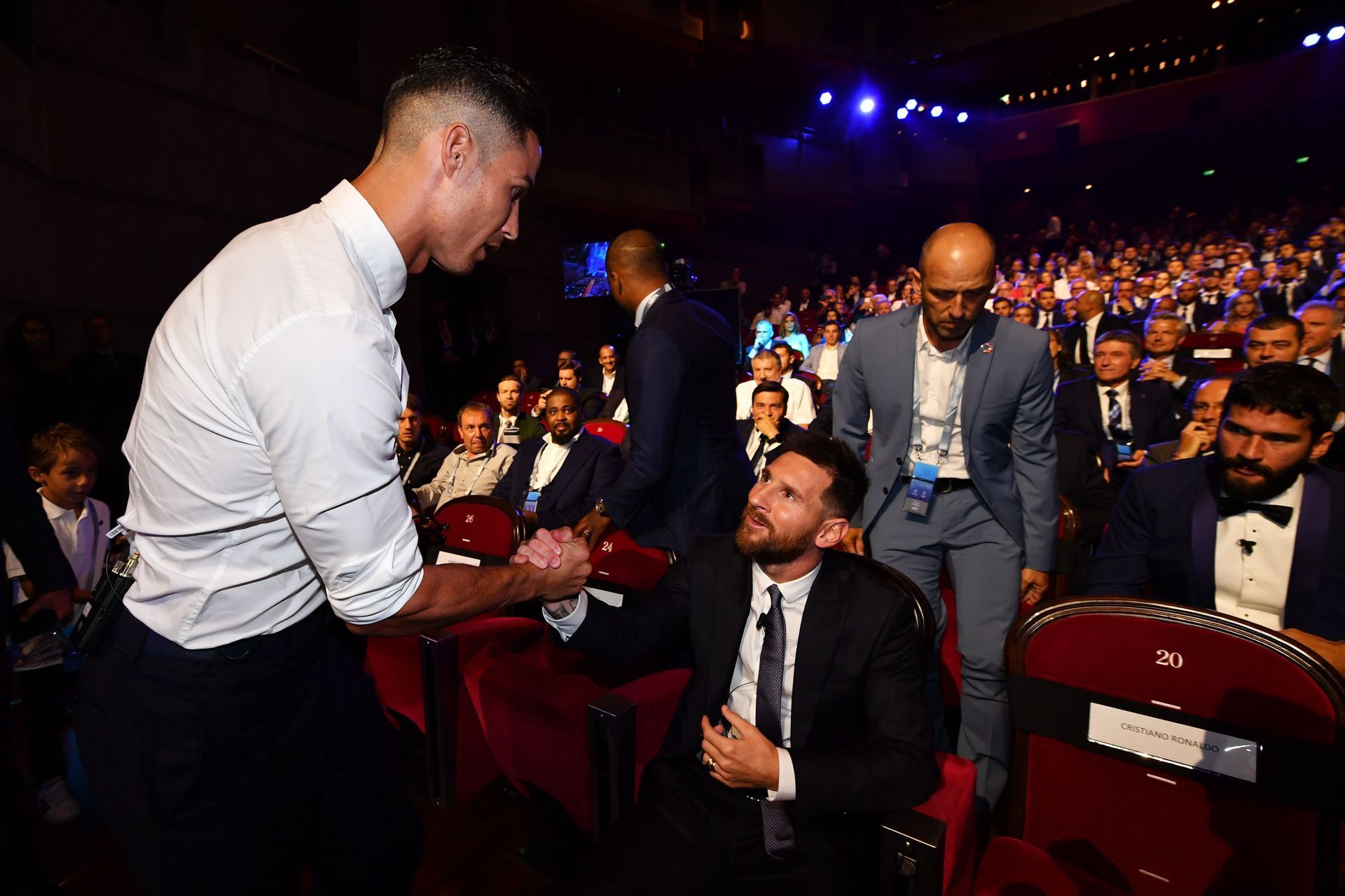 Cristiano Ronaldo (left) and Lionel Messi