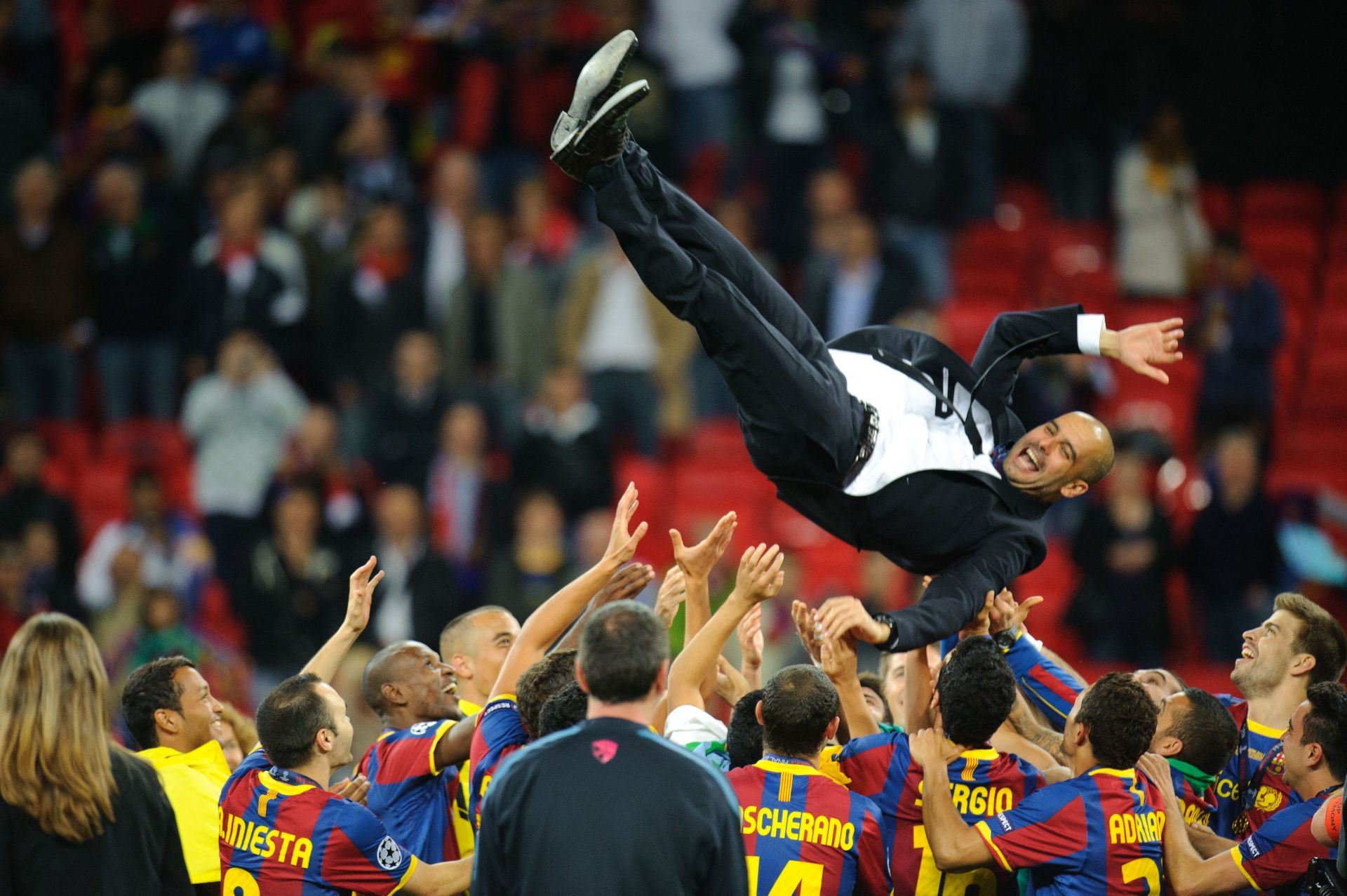 Guardiola at Barca - Source: Getty