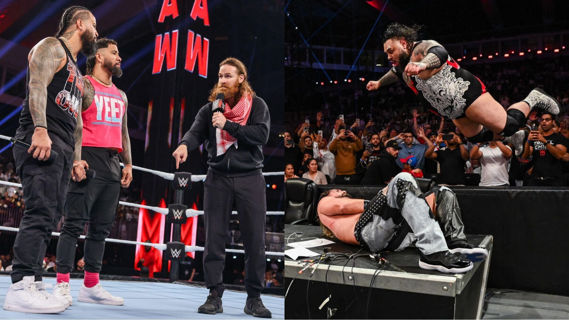 WWE Raw, Seth Rollins, Sami Zayn, The Usos, Damian Priest, Gunther, Bronson Reed, 