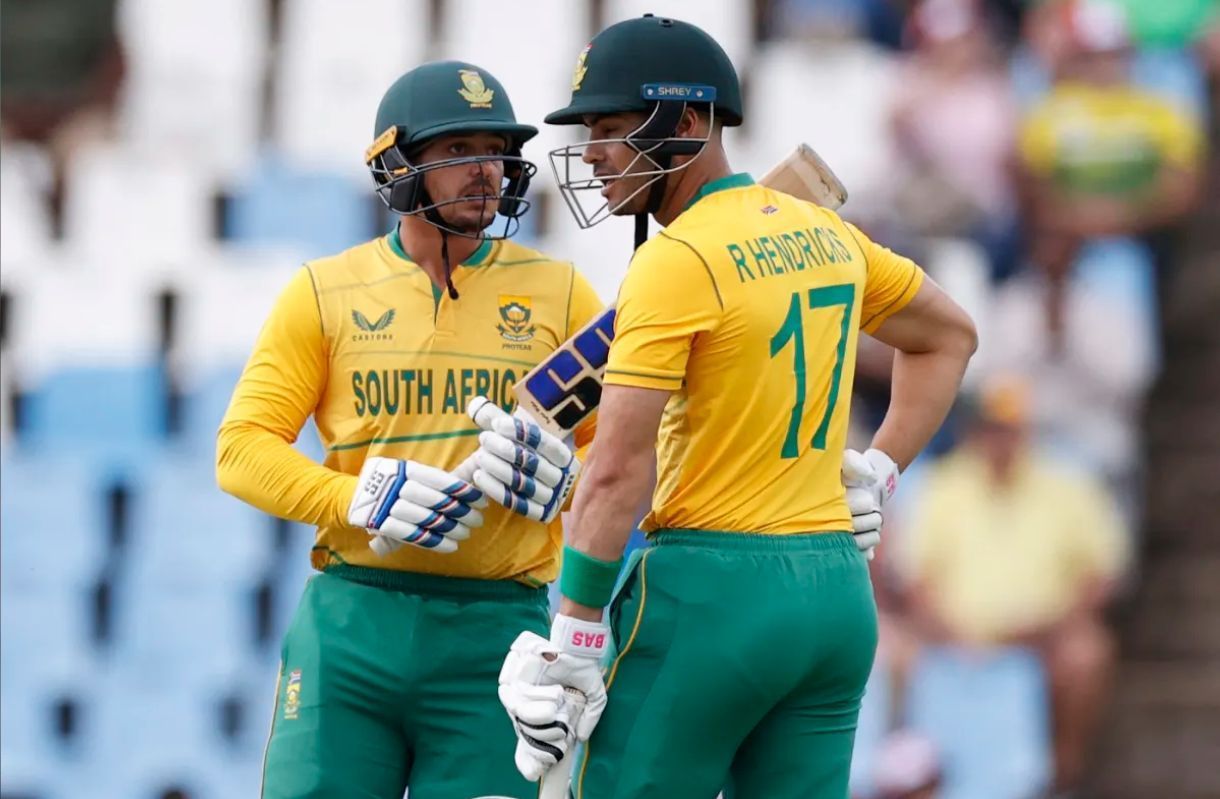 Quinton de Kock and Reeza Hendricks for South Africa vs WI in Centurion