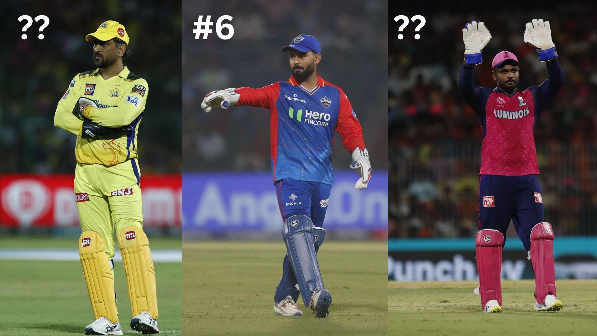 MS Dhoni, Rishabh Pant, Sanju Samson are among the finest wicket-keeper batters in IPL history (Image Credits: Getty)