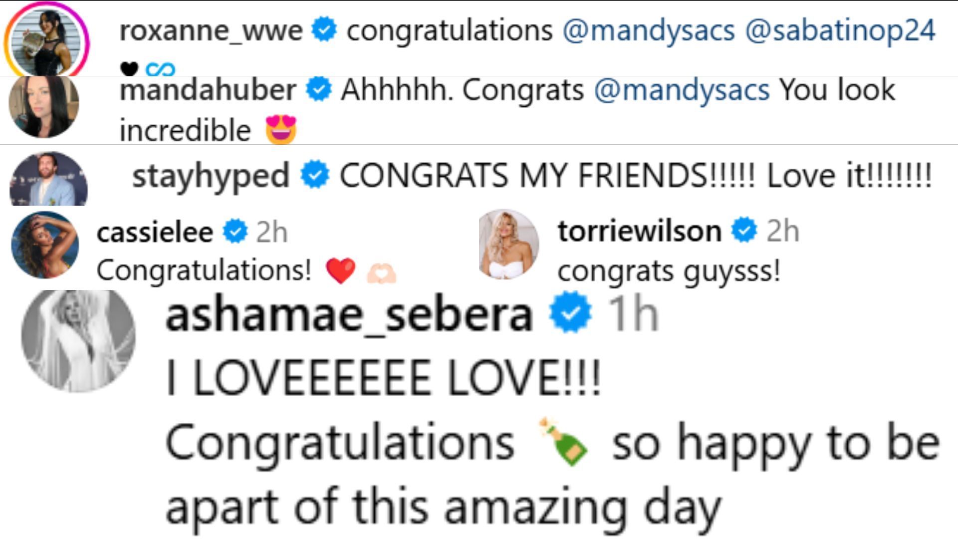 The pro wrestling industry reacts to Mandy Rose&#039;s wedding (Image credits: Rose&#039;s Instagram)