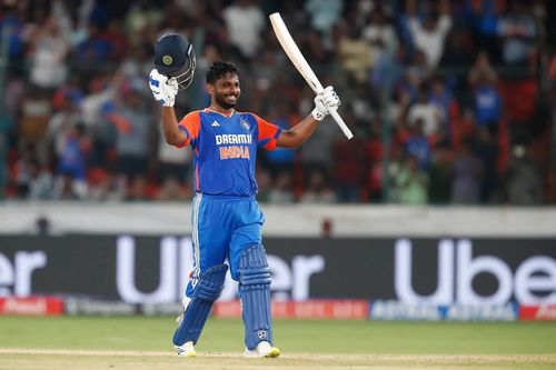 Sanju Samson played a 111-run knock in India's last T20I against Bangladesh. [P/C: BCCI]